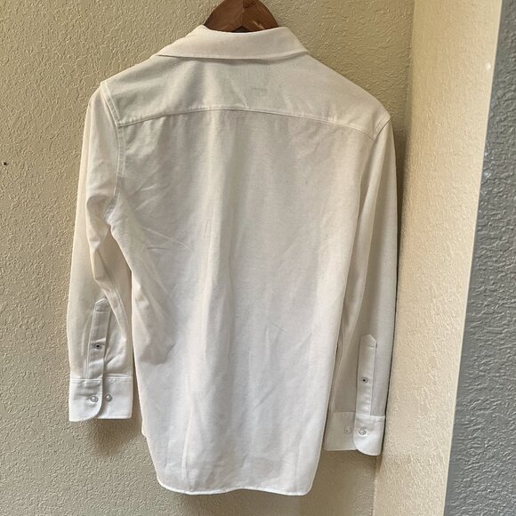 Bonobos Long Sleeve Collared Dress Shirt Tailored Fit Stretch Wrinkle-Free White - Picture 4 of 4